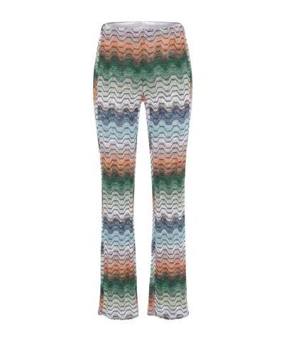 Missoni Zigzag-knit Trousers In Multi