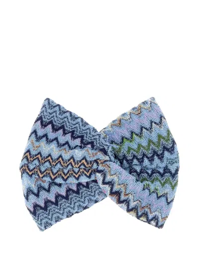 Missoni Zigzag-knit Twisted Headband In Multi