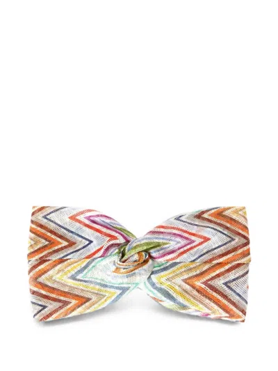 Missoni Zigzag-knit Twisted Headband In Multi