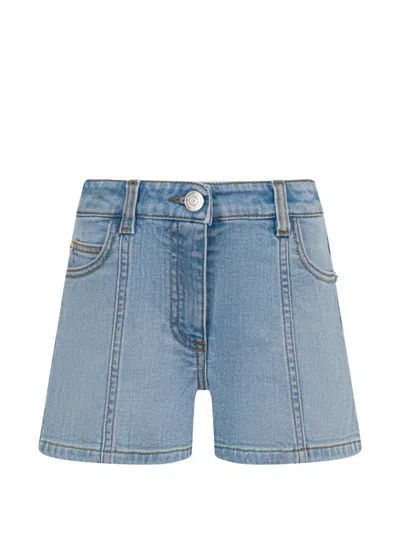 Missoni Kids' Zigzag-panel Shorts In Blue