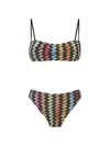 Missoni Zigzag-pattern Bikini In Multi