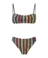 Missoni Zigzag-pattern Bikini In Multi