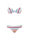 Missoni Zig-zag-pattern Bikini Set In Multi