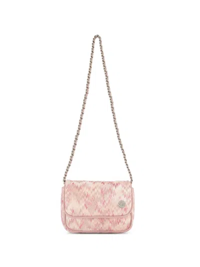 Missoni Kids' Zigzag-pattern Chain-strap Bag In Pink