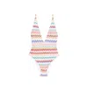 Missoni Zigzag-pattern Cross-back Swimsuit In Multi