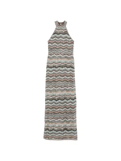 Missoni Zigzag-pattern Maxi Dress In Multi