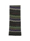 Missoni Zigzag-pattern Scarf In Black