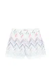 Missoni Zigzag-pattern Shorts In Blue