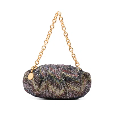 Missoni Zigzag-pattern Shoulder Bag In Black