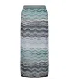 Missoni Zigzag-pattern Skirt In Gray