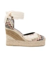 Missoni Zigzag-pattern Tie Espadrilles In Multi