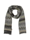 ZIGZAG-PATTERN WOOL SCARF