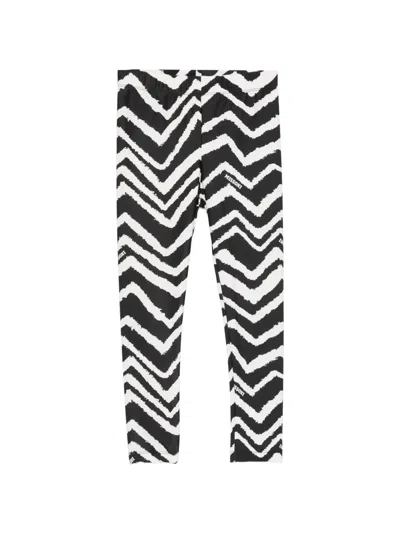 Missoni Kids' Zigzag-print Leggings In Multi