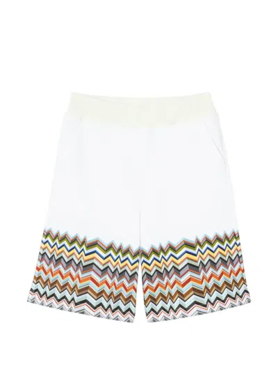 Missoni Zigzag-print Shorts In White