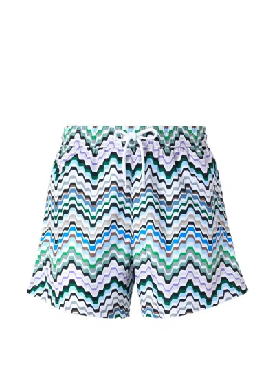 Missoni Zigzag-print Swim Shorts In Multi