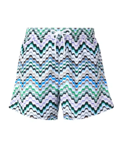 Missoni Zigzag-print Swim Shorts In Multi