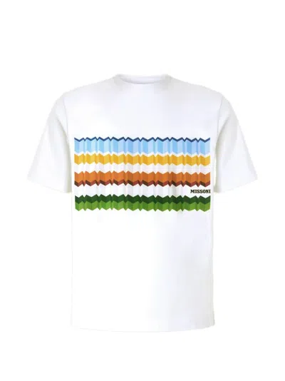 Missoni Zigzag-print T-shirt In White