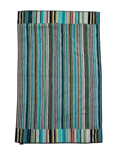 Pre-owned Missonihome Bath Towel In Blue