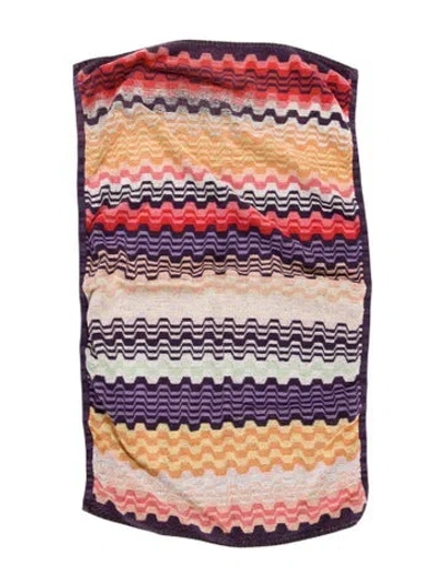 Pre-owned Missonihome Bath Towel In Purple