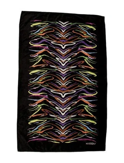 Pre-owned Missonihome Beach Towel In Black