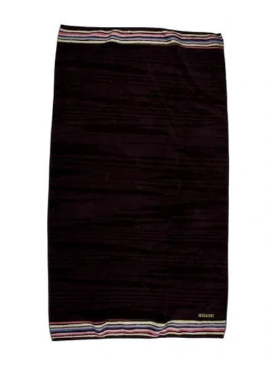 Pre-owned Missonihome Beach Towel In Purple