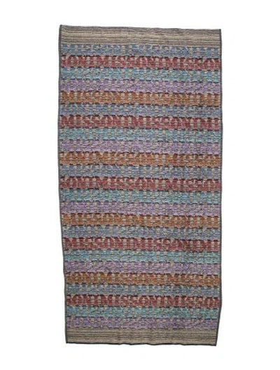 Pre-owned Missonihome Blake Bath Sheet In Multi