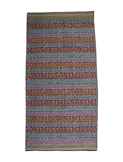 Pre-owned Missonihome Blake Bath Sheet In Multi