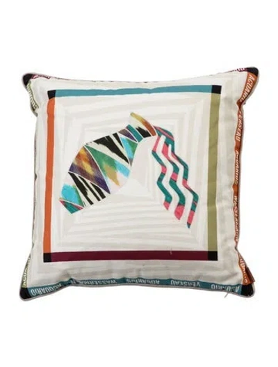 Pre-owned Missonihome Constellation Aquarius Cushion In Neutrals