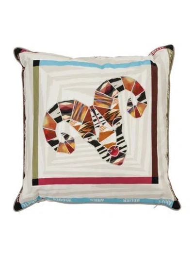 Pre-owned Missonihome Constellation Aries Cushion In Neutrals