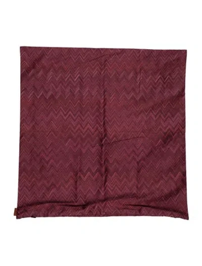 Pre-owned Missonihome Cotton Throw Pillow Cover In Red
