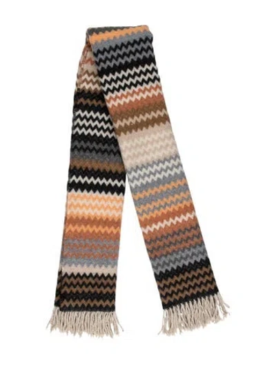 Pre-owned Missonihome Humbert Throw Blanket In Orange