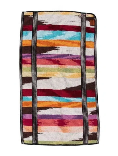 Pre-owned Missonihome Stripe Hand Towel In Red