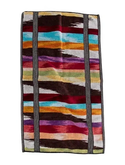 Pre-owned Missonihome Stripe Hand Towel In Red