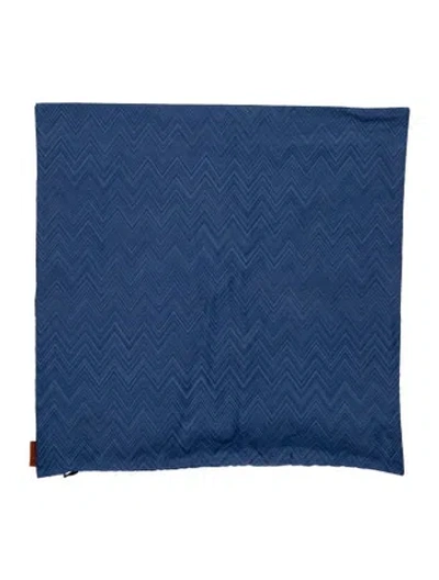 Pre-owned Missonihome Throw Pillow Cover In Blue