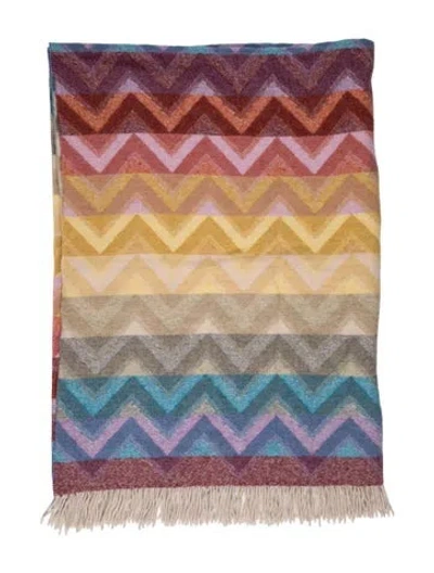 Pre-owned Missonihome Watamu Throw Blanket In Multicolor