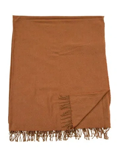 Pre-owned Missonihome Wool & Cashmere 'yoda' Throw Blanket W/ Tags In Brown