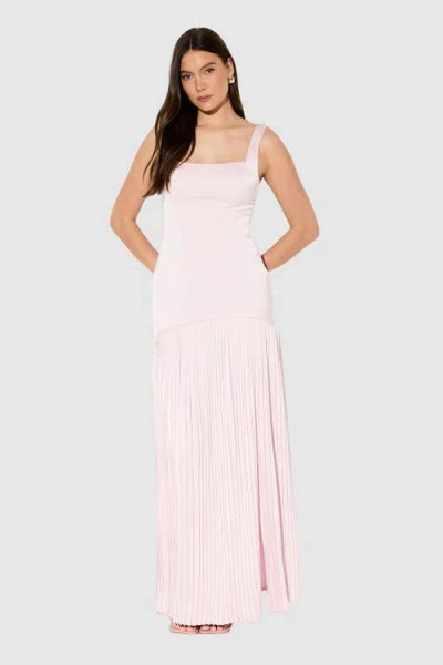 Misspap Premium Pleated Skirt Bridesmaid Dress In Pink