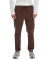 Mister Flex Rubberized Cargo Jogger In Brown