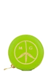 Mister Green Round Satchel Wallet In Green