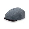 Mister Miller - Master Hatter Men's Jack's Bluff Newsboy Cap In Grey Merino Lambswool In Gray