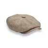 Mister Miller - Master Hatter Men's Neutrals Riley's Peregrine Bakerboy Cap In Merino Lambswool