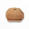 Mister Miller - Master Hatter Men's Neutrals Rileys Blonde Bakerboy Cap In Camel Melton Wool In Beige