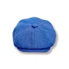 Mister Miller - Master Hatter Men's Rileys Twilight Bakerboy Cap In Blue Linen In Blue