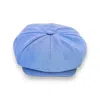 Mister Miller - Master Hatter Men's Theo's Rally Powder Blue Waterproof Newsboy Cap In Blue