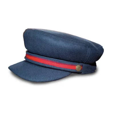 Mister Miller - Master Hatter Women's Blue Skippers Admiral, Sailor Hat In Rich Navy Duffel Wool