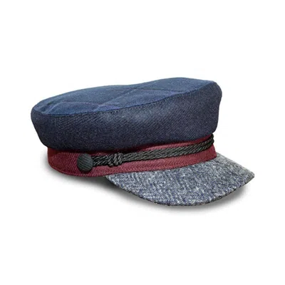 Mister Miller - Master Hatter Women's Blue Skippers Hangover Sailor Hat In Merino Lambswool