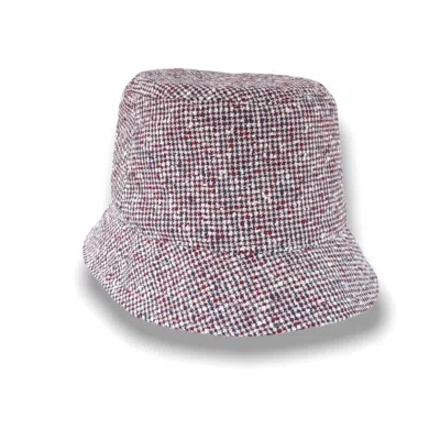 Mister Miller - Master Hatter Women's Dylans Capri Bucket Hat In Flecked Italian Linen In Pink
