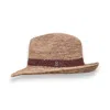 Mister Miller - Master Hatter Women's Neutrals Raffia Straw Pasha Fedora Hat In Brown