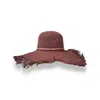 Mister Miller - Master Hatter Women's Raffia Straw Ceecee Brown Wide Brim Hat In Brown