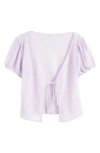 Mistress Rocks Beaded Top In Foggy Lavender